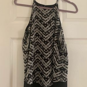 White and Black Tank Top